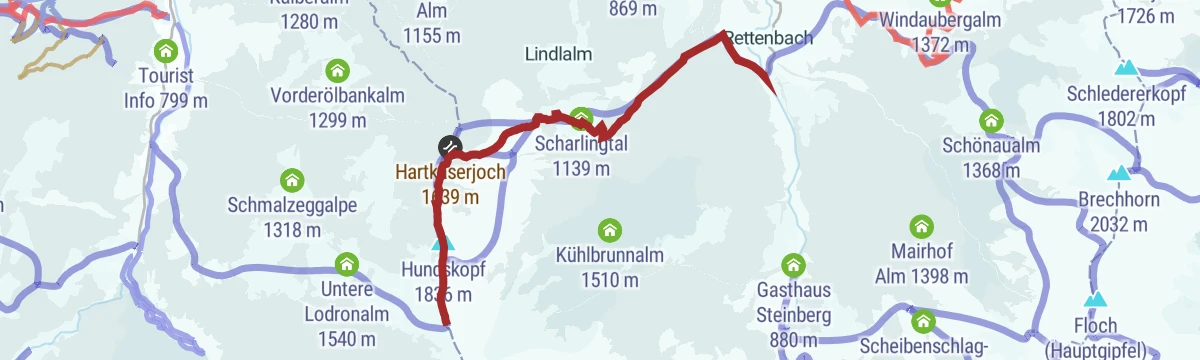 Route map: Skitour Lodron
